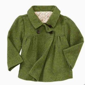 Baby Gap HTF Green Wool Pea Coat